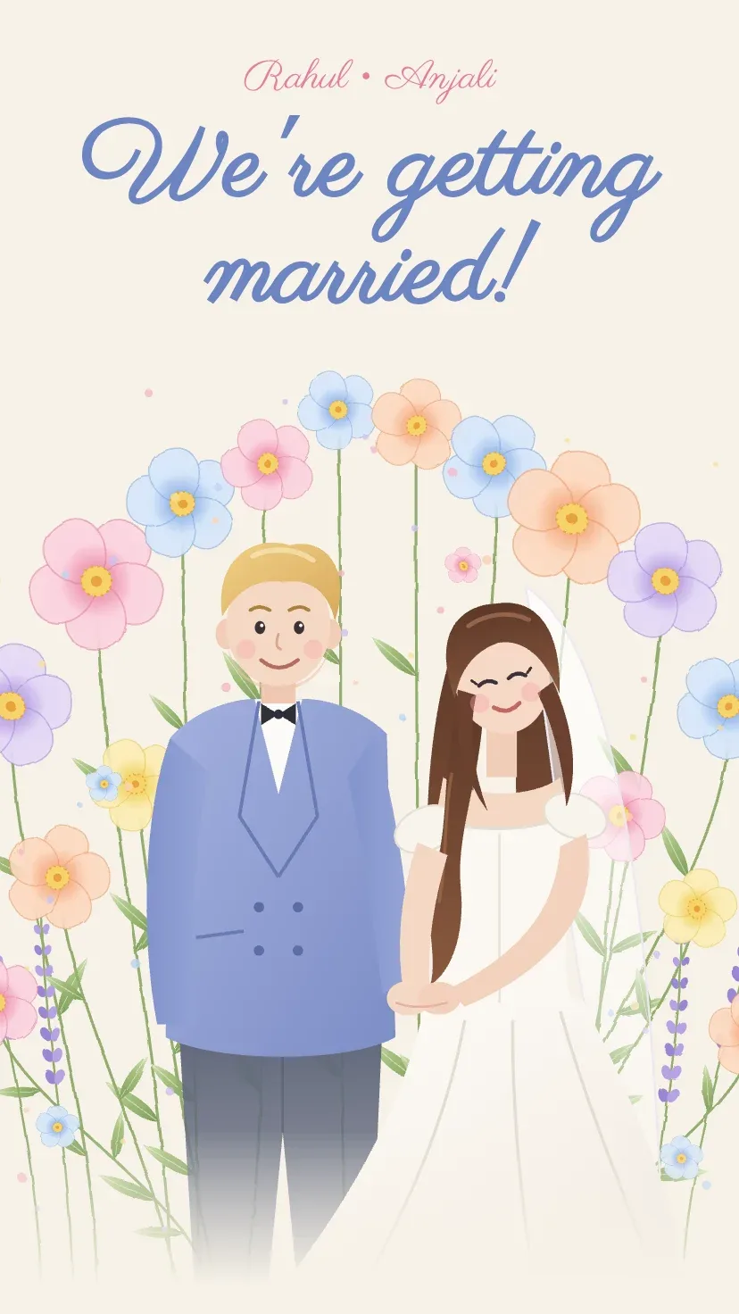 Pastel Meadow invitation template